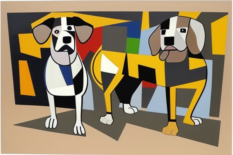 cubist dogs